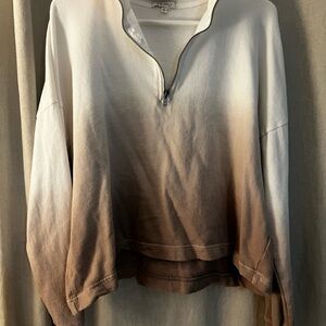 Z Supply Ombre Half-Zip Sweater